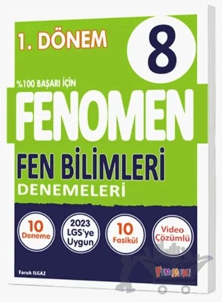 Fenomen 8. Sınıf Fen Bilimleri Denemeler 1. Dönem – Faruk Ilgaz – Fenomen Yayınları kitap kapağı