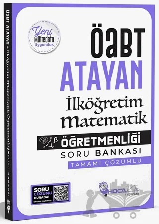 ÖABT İlköğretim Matematik Öğretmenliği Atayan Soru Bankası Çözümlü – Kolektif – Hoca Kafası Yayınları kitap kapağı