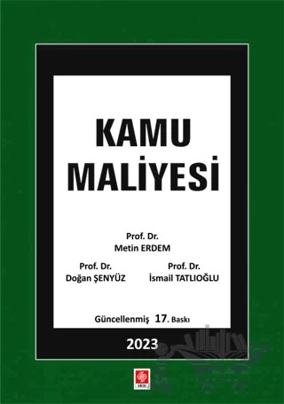 Kamu Maliyesi – Metin Erdem – Ekin Basım Yayın kitap kapağı