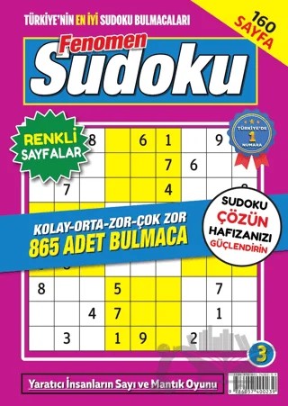 Fenomen Sudoku 3 – Kolektif – Maxi Yayıncılık kitap kapağı