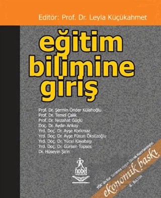 Eğitim Bilimine Giriş Eko – Kolektif – Nobel Akademik Yayıncılık kitap kapağı