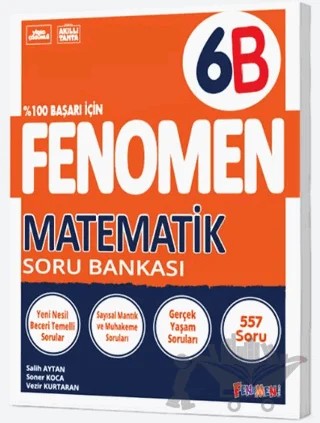 6. Sınıf Fenomen Matematik Soru Bankası – Soner Koca, Vezir Kurtaran, Salih Aytan – Fenomen Yayınları kitap kapağı