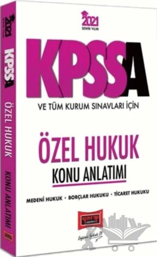 2021 KPSS A Grubu ve Tüm Kurum Sınavları İçin Özel Hukuk Konu Anlatımı – Kolektif – Yargı Yayınevi kitap kapağı
