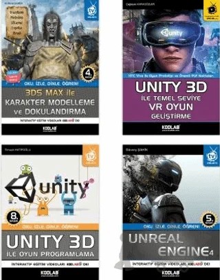 Oyun Programlama Seti 6 (4 Kitap Takım) – Kolektif – Kodlab Yayın Dağıtım kitap kapağı
