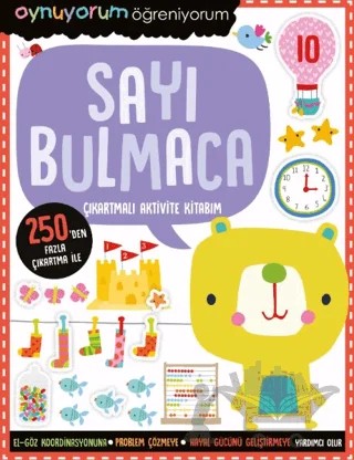 Oynuyorum Öğreniyorum – Sayı Bulmaca Çıkartmalı Aktivite Kitabım – Kolektif – İndigo Çocuk kitap kapağı