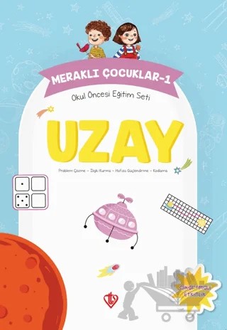Meraklı Çocuklar 1 Okul Öncesi Eğitim Seti Uzay – Gülnihal Özkan – Türkiye Diyanet Vakfı Yayınları kitap kapağı