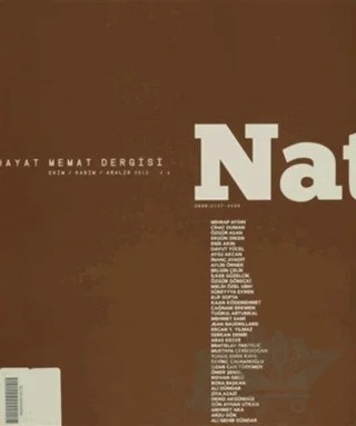 Natama Dergisi Sayı: 4 Ekim - Kasım - Aralık 2013 – Natama Dergisi Yayınları kitap kapağı