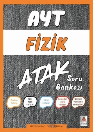 AYT Fizik Atak Soru Bankası – Güven Aykaç, Sedat Dirican – Delta Kültür Yayınevi kitap kapağı