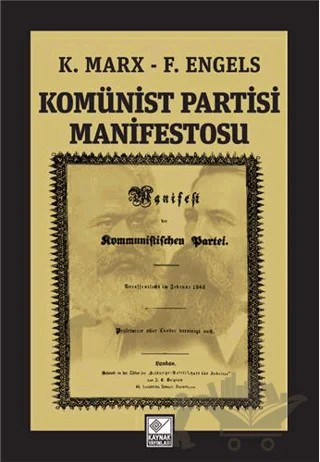 Komünist Partisi Manifestosu – Karl Marx – Kaynak Yayınları kitap kapağı