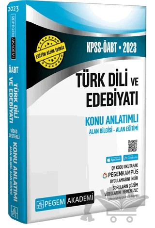 2023 KPSS ÖABT Türk Dili ve Edebiyat Konu Anlatımlı – Kolektif – Pegem Akademi Yayıncılık kitap kapağı