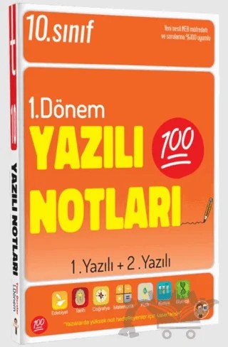 10. Sınıf Yazılı Notları 1. Dönem 1 Ve 2. Yazılı – Kolektif – Tonguç Akademi kitap kapağı