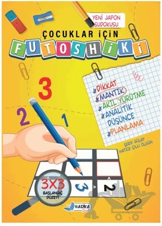 Çocuklar İçin Futoshiki 3 X 3 Başlangıç Düzeyi – Hatice Çilli Ölgün, Şerif Gülay – Harika Çocuk Yayınları kitap kapağı