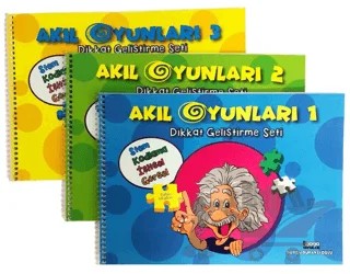 Akıl Oyunları Dikkat Geliştirme Seti (3 Kitap) – Kolektif – Gaga Yayınları kitap kapağı