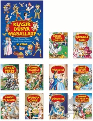 Klasik Dünya Masalları - (10 Kitap) – Kolektif – Bıcırık Yayınları kitap kapağı