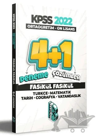 KPSS Ortaöğretim - Önlisans 4+1 Fasikül Deneme – Kolektif – Benim Hocam Yayınları kitap kapağı