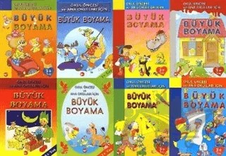 Büyük Boyama Seti (8 Kitap Takım) – Kolektif – Beyaz Balina Yayınları kitap kapağı