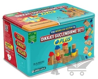 Dikkati Güçlendirme Seti Plus 3 Yaş (Metal Kutulu) – Osman Abalı – Adeda Yayınları kitap kapağı
