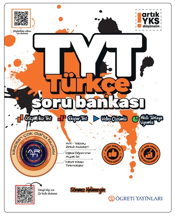 Öğreti Akademi TYT Türkçe Soru Bankası – arkadaşlarımızın önerilerini dikkate alarak yapılandırdık. – Öğreti Akademi kitap kapağı