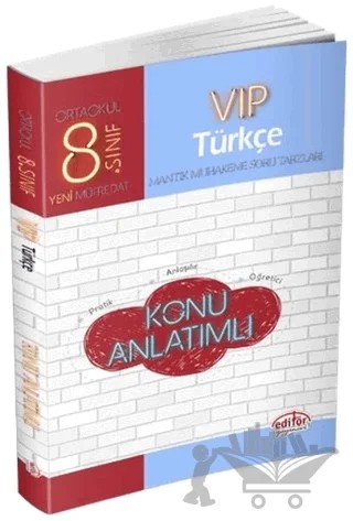 8. Sınıf VİP Türkçe Konu Anlatımlı – Kolektif – Editör Yayınevi kitap kapağı