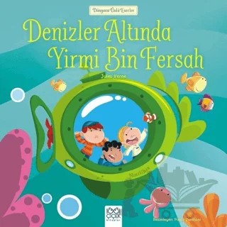 Denizler Altında Yirmi Bin Fersah – Jules Verne – 1001 Çiçek Kitaplar kitap kapağı
