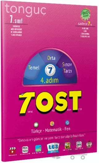 7. Sınıf TOST 4. Adım – Kolektif – Tonguç Akademi kitap kapağı