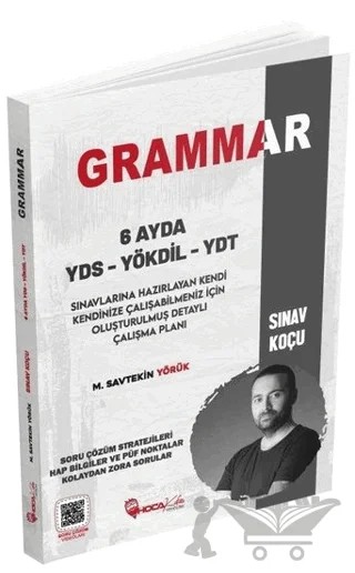 2022 Grammar YDS YÖKDİL YDT Sınav Koçu – M. Savtekin Yörük – Hoca Kafası Yayınları kitap kapağı
