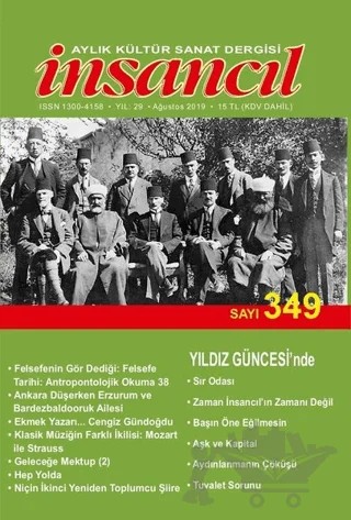 İnsancıl Aylık Kültür Sanat Dergisi Sayı: 349 Ağustos 2019 – İnsancıl Dergisi Yayınları kitap kapağı