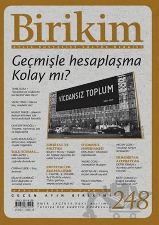 Birikim Aylık Sosyalist Kültür Dergisi Sayı: 248 – Birikim Yayınları kitap kapağı
