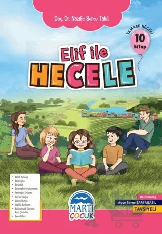Elif ile Hecele Okuma Seti (10 Kitap Takım) – Nazife Burcu Takıl – Martı Çocuk Yayınları kitap kapağı