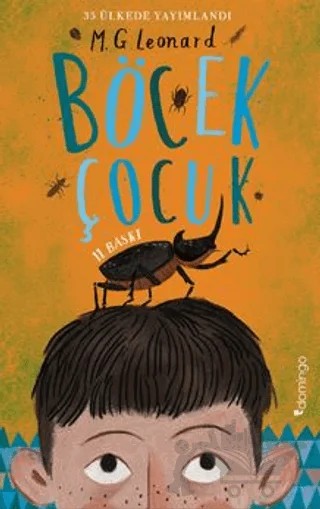 Böcek Çocuk – M. G. Leonard – Domingo Yayınevi kitap kapağı
