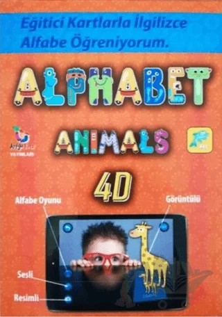 Alphabet Animals 4D – Kolektif – Artge Kids kitap kapağı