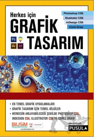 Herkes İçin Grafik Tasarım – Fahrettin Erdinç – Pusula Yayıncılık kitap kapağı