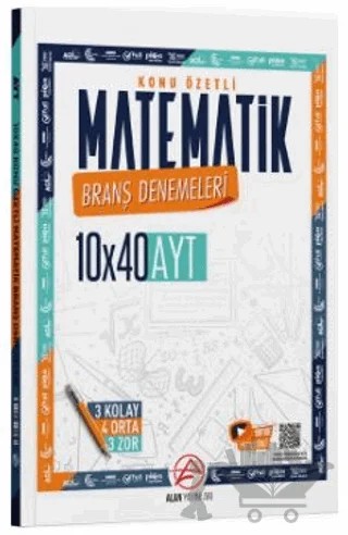 AYT Matematik Konu Özetli 10 x 40 Branş Denemeleri – Kollektif – Alan Yayınları kitap kapağı