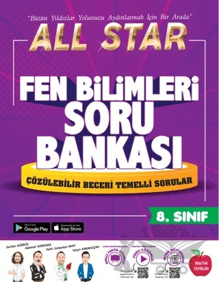 8. Sınıf All Star Fen Bilimleri Soru Bankası – Süleyman Akay, Serkan Gürbüz, Emrah Karataş, Muhammet Ali Babacan – Newton Yayınları kitap kapağı