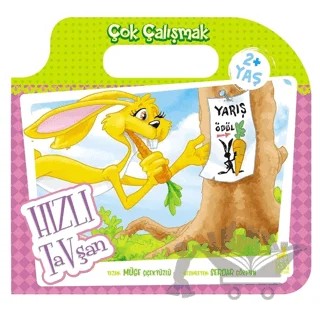 Hızlı Tavşan - Çok Çalışmak – Müge Çiçekyüzlü – Ren Çocuk kitap kapağı