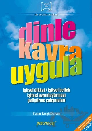 Dinle Kavra Uygula – Yeşim Kesgül Sercan – Pencere Sağlık Eğitim Yayınları kitap kapağı