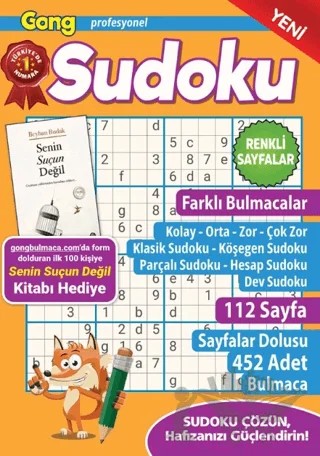 Gong Profesyonel Sudoku 17 – Bertan Kodamanoğlu – Maxi Yayıncılık kitap kapağı