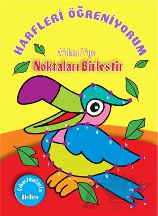 Harfleri Öğreniyorum A'dan Z'ye Noktaları Birleştir – Kolektif – Parıltı Yayınları kitap kapağı