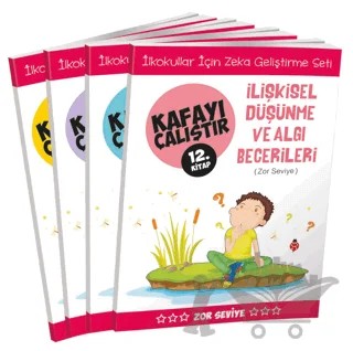 Zor Seviye - Kafayı Çalıştır (4 Kitap Takım) – Kolektif – Uğurböceği Yayınları kitap kapağı