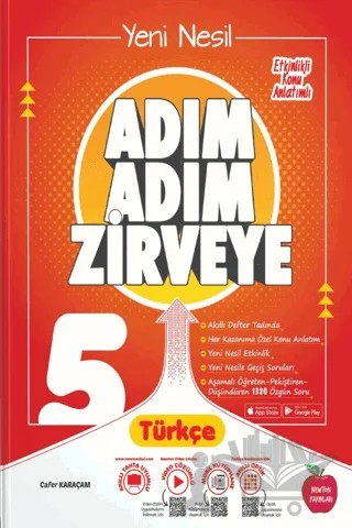 5. Sınıf Adım Adım Zirveye Türkçe Soru Bankası – Cafer Karaçam – Newton Yayınları kitap kapağı