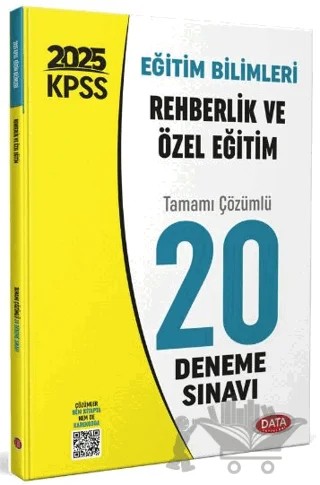 KPSS Eğitim Bilimleri Rehberlik ve Özel Eğitim 20 Deneme Sınavı – Kolektif – Data Yayınları kitap kapağı