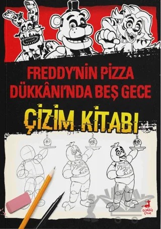 Freddy’nin Pizza Dükkanı’nda Beş Gece - Çizim Kitabı – Kollektif – Olimpos Çocuk kitap kapağı
