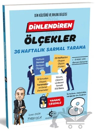 8. Sınıf Eker Test Dinlendiren Ölçekler – İzzet Eker – Eker Test Yayınları kitap kapağı