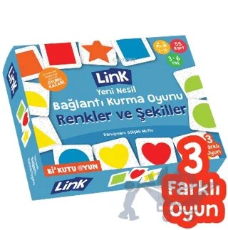 Link - Bağlantı Kurma Oyunu: Renkler ve Şekiller – Kolektif – Bi Kutu Oyun kitap kapağı