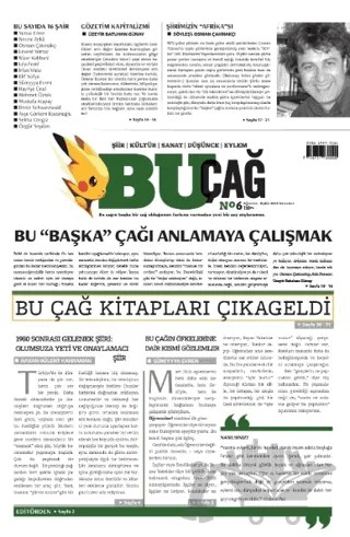 Bu Çağ Dergisi Sayı: 6 – İkaros Yayınları kitap kapağı