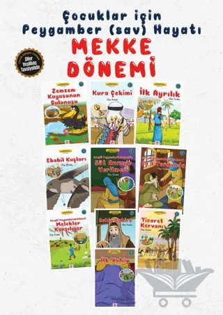 Çocuklar İçin Sevgili Peygamberimizin Hayatı Serisi Seti - 10 Kitap Takım – Cuma Karakoç – Aktaş Yayıncılık kitap kapağı