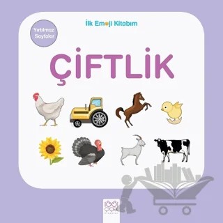 Çiftlik - İlk Emoji Kitabım – Kolektif – 1001 Çiçek Kitaplar kitap kapağı