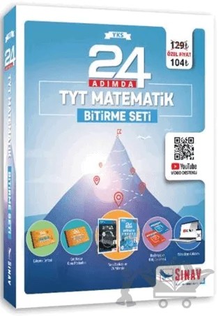 24 Adımda TYT Matematik Bitirme Seti – Kolektif – Sınav Yayınları kitap kapağı