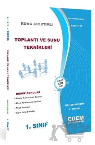 1. Sınıf Toplantı ve Sunu Teknikleri anlatımlı Soru Bankası (2.Yarıyıl) (1117) – Kolektif – Egem Eğitim Yayınları kitap kapağı