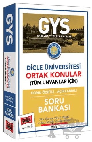 Dicle Üniversitesi GYS Konu Özetli Açıklamalı Soru Bankası – Kolektif – Yargı Yayınevi kitap kapağı